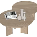 Log wind coffee table 3d model