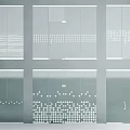 Modern Minimalist Glass Sliding Doors With Lines Dots Patterns And Sleek Design