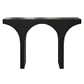 Modern Black Console Table With Arched Legs And Minimalist Design 3d model