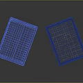 Blue Plastic Storage Baskets With Mesh Design For Versatile Use
