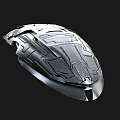 Futuristic Metallic Spacecraft Models With Sci Fi Design And Intricate Details
