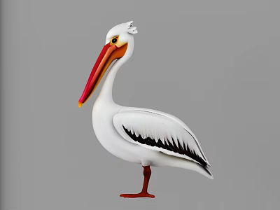 Egret Bird 3d model