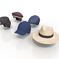 Assorted Stylish Hats For Everyday Use Including Caps And Straw Designs