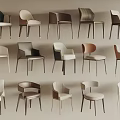 Various Modern Dining Chairs With Stylish Designs Neutral Tones And Wooden Legs