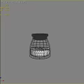 Clear Transparent Glass Jar Filled With Brown Granules On Dark Background