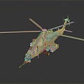 helicopter gunship helicopter gunship combat helicopter 3d model