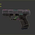 Walther P22 Tactical Pistol With Silver Black Finish And Textured Grip