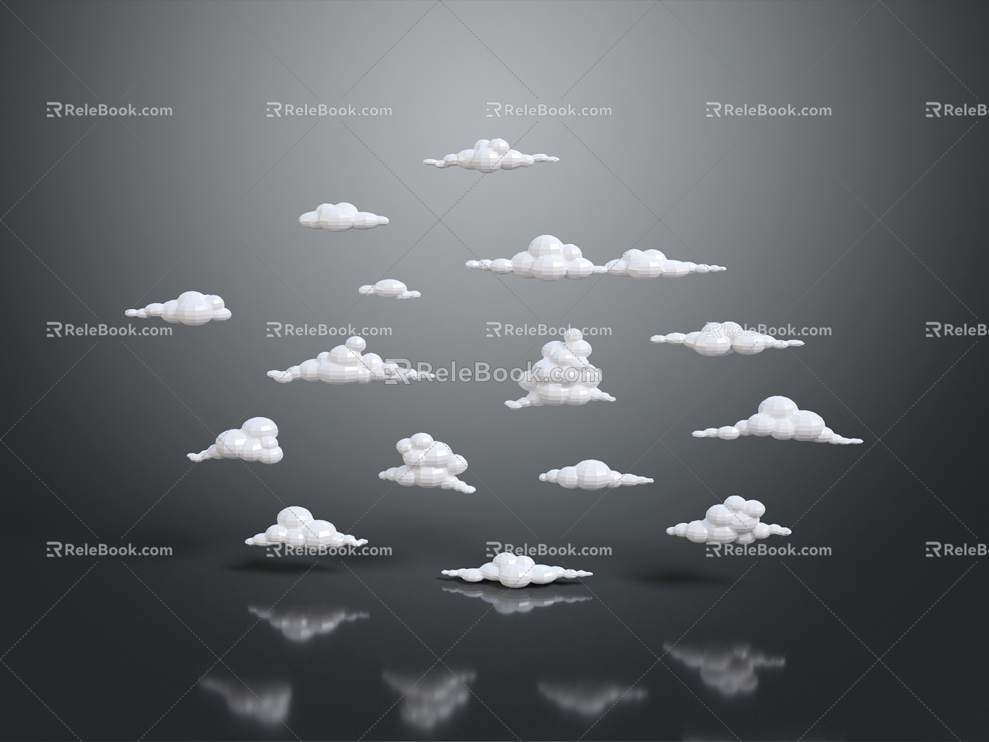 Clouds Clouds Cotton PBR PBR Item Unreall 3d model