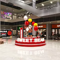 SWEET BEAN Photo Check in Spot in Mall Interior With Colorful Balloons Decoration