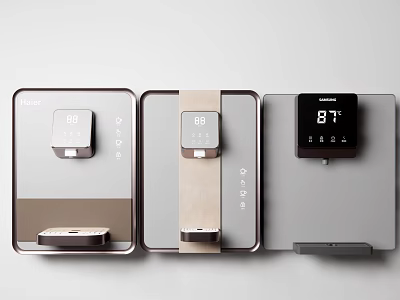 Haier Household Appliances Modern Smart Thermostat With Temperature Display And Sleek Panel Designs 3d model