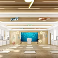 Modern Fitness Yoga Studio With Wooden Floor Mirrors Yoga Mats And Blue Screen