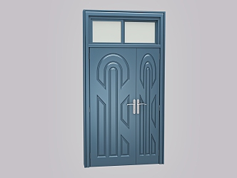 Modern child-mother door size double door 3d model