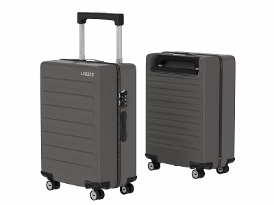 Modern Luggage Push Pull Box Suitcase model