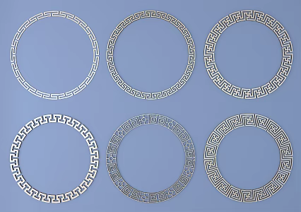 1026 Metal Carved 01 3d model