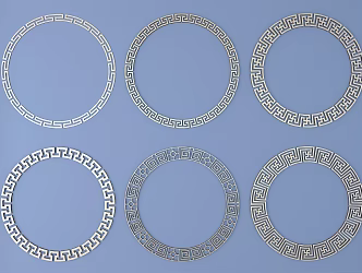 1026 Metal Carved 01 3d model