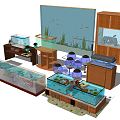 Modern Fish Tank Aquarium 3d model