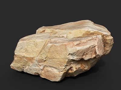 Rock Block Stone Natural Landscape model