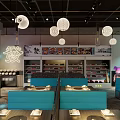 Bar wind hot pot string shop neon light effect 3d model