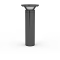 Sleek Black Cylindrical Outdoor Light with Modern Minimalist Decorative Design for Garden