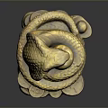 snake cobra venomous snake python reptile cold-blooded animal reptile 3d model