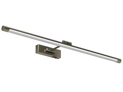 Modern Linear Wall Light With Brushed Brass Finish And LED Strip For Indoor Lighting 3d model
