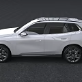 White BMW SUV With Modern Design Sleek Body Black Alloy Wheels And Panoramic Sunroof