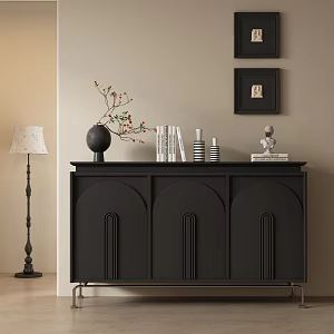 French Middle Entrance Cabinet Side Cabinet 3d model