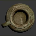 Traditional Hand Carved Ceramic Vase With Intricate Patterns And Textured Surface