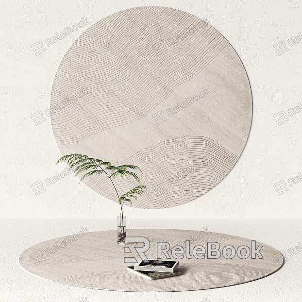 Round carpet model