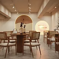 Sweetheart Coffee Shop Storefront with Glass Windows Wooden Door and Green Plants