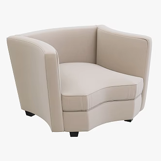 Fabric Single Sofa Fabric Leisure Chair Fabric Single Chair Fabric Sofa Chair Fabric Backrest Chair Fabric Armchair 3d model