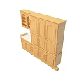 Wooden Kitchen Cabinets With Glass Door Upper Units White Countertop And Drawers