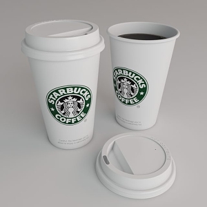 Paper cup 3d model