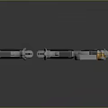 Silver Pistols And Handguns With Bullets And Magazines On Dark Surface