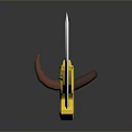 Cold weapons Sword Axe Hook Fork Spear Trident Melee Weapon Military 3d model