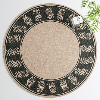 Modern Round Carpet 3d model