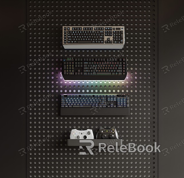 Computer mechanical keyboard gamepad hole board model