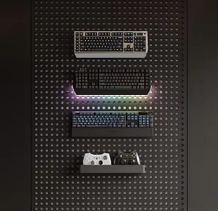 Computer mechanical keyboard gamepad hole board 3d model