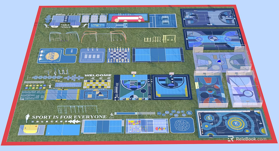 Fire Rescue Access Area Layout Plans and Design Examples for Urban Safety 3d model