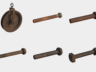 Tool Hardware Pulley Screw 3d model