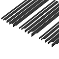 Garden Decor Materials with Colorful Decorative Balls Black Strips and Dark Wood Board