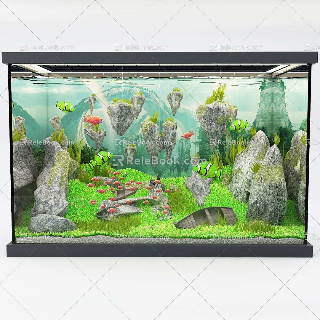 Fish tank 3D model 3d model