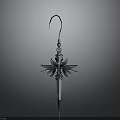 Decorative Metal Hook With Star Shaped Design For Hanging Daily Items