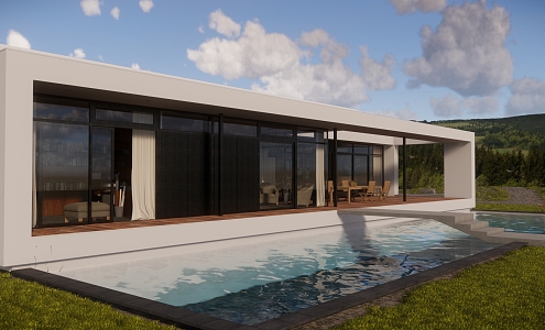 Waterscape Villa Modern Villa 3d model