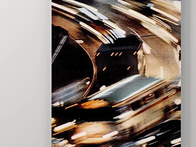 Abstract Painting With Dynamic Light Streaks And Urban Motion Blur Elements 3d model