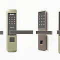 Various Styles of Smart Door Locks With Digital Keypad Handle and Color Options