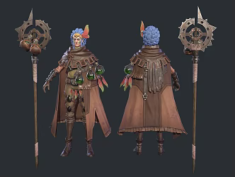 Witch Doctor Teller Summoner 3d model