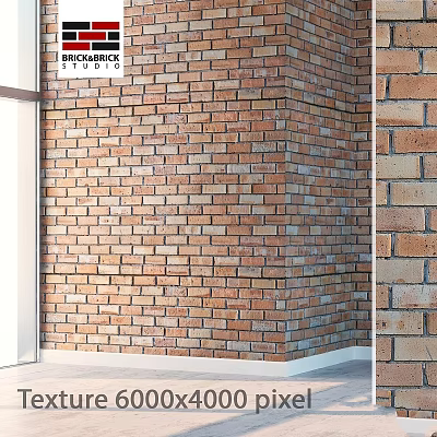Realistic Brick Wall 3D Model With Textured Surface For Interior Exterior Design 3d model