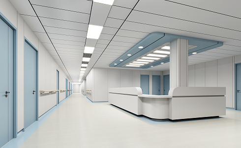 Modern Nurse Station 3d model