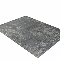 Square Rug with Gray Blue Distressed Textured Pattern for Modern Home Interior 3d model